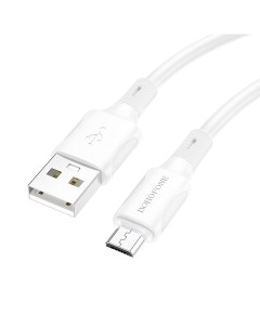 Кабель USB Micro USB 2 4А 1 м белый BX80 6974443385212 Borofone