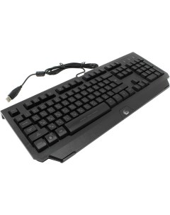 Клавиатура проводная KB G300L мембранная подсветка USB черный Gembird