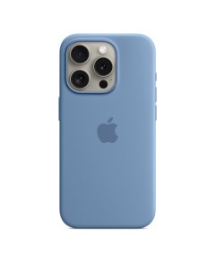 Чехол для смартфона iPhone 15 Pro Silicone Case MagSafe Winter Blue Apple