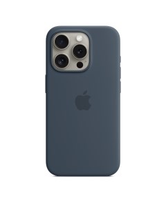 Чехол для смартфона iPhone 15 Pro Silicone Case MagSafe Storm Blue Apple