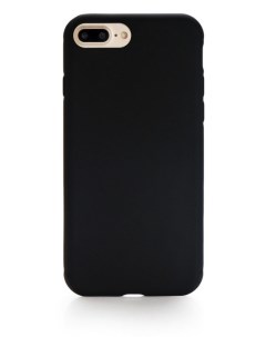 Чехол накладка для iPhone 8 Plus с подкладкой из микрофибры для айфон 8 плюс черный Qvatra