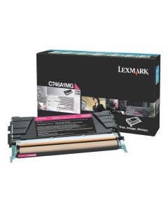 Картридж для лазерного принтера C746A1MG пурпурный оригинал Lexmark