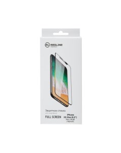 Защитное стекло для смартфона для iPhone XS Max 6 5 FullScreen TG FG Black Red line
