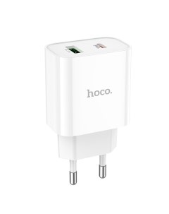 Сетевое зарядное устройство 1 USB 3 0 QC 1 PD 20W C80A Plus белый Hoco