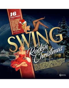 Various Swing Into A Rockin Christmas 16 Festive Classics Green Marble LP Second records