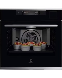 Встраиваемый электрический духовой шкаф KOAAS31CX черный Electrolux