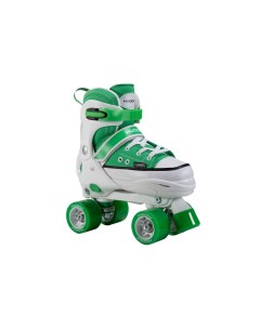 Раздвижные ролики квады Roller Skates зеленый 36 39 Hudora