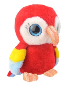Мягкая игрушка Попугай 19 см красный k8167 Wild planet