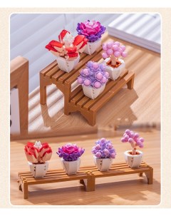 Конструктор 3D из миниблоков Суккуленты цветы в горшках 419 дет Balody