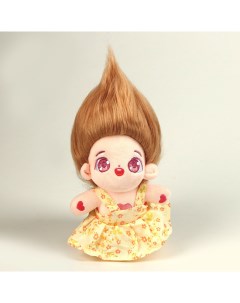 Кукла Идол русые волосы в желтом платье Nobrand