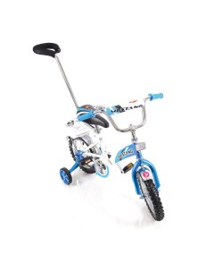 Велосипед детский 12 белый синий 3 Mustang