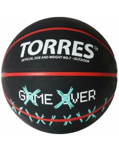 Баскетбольный мяч Game Over 7 black Torres