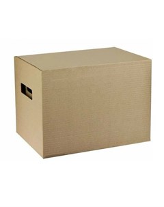 Коробка с крышкой 250x340x260 мм микрогофрокартон коричневый 10шт Calligrata