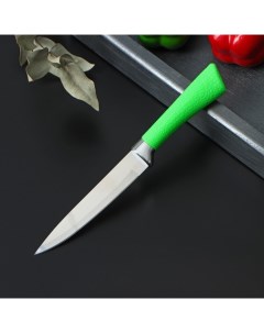 Нож кухонный Рич лезвие 12 5 см цвет зеленый Nobrand