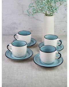 Чайный набор 4 персоны чашки и блюдца 139 27117mint 4 Elrington