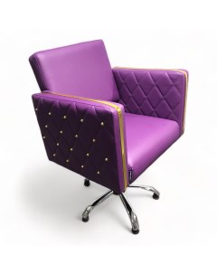 Парикмахерское кресло Голдиум II Фиолетовый Мебель бьюти