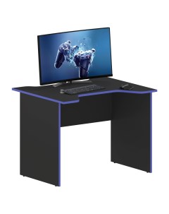 Компьютерный игровой стол SKILLL 100CA Антрацит Синий 100х80х75 5 см Skyland