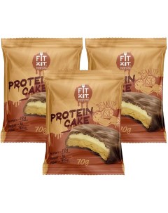 Печенье Protein Cake 3 70 г 3 шт арахисовая паста Fit kit