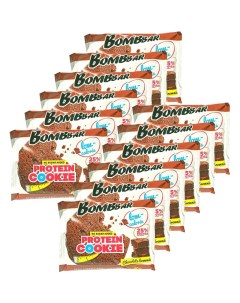 Протеиновое печенье без сахара 24x40г шоколадный брауни Bombbar