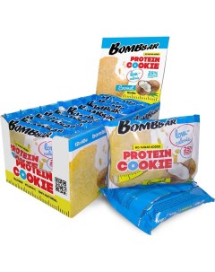 Протеиновое печенье без сахара 24x40г кокос Bombbar