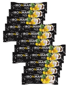 Батончик 34 Protein bar без сахара Пина колада 15х50г Ironman