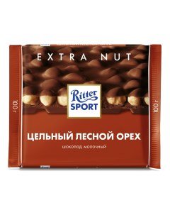 Шоколад молочный с орехом Ritter sport