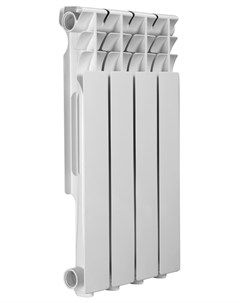 Радиатор алюминиевый AL500 80 4 секции белый AL500 80 4 Azario