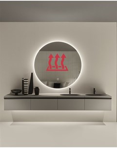 Зеркало для ванной MN D80 круглое с нейтральной LED подсветкой Slavio maluchini