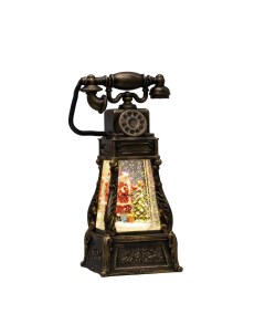 Световая фигура Телефон с дедом морозом белый теплый Luazon lighting