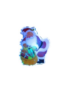 Световое панно Дед мороз с подарками разноцветный RGB Luazon lighting