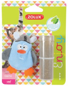 Игрушка для кошек озадаченный пингвин с кошачьей мятой в комплекте 7см Zolux