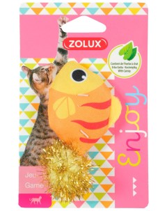 Игрушка для кошек загадочная рыбка с кошачьей мятой 8 5 см Zolux
