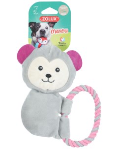 Плюшевая игрушка Игривая обезьянка с пищалкой 18см Zolux