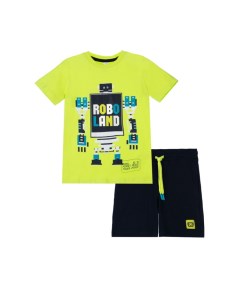 Комплект для мальчика футболка и шорты Robots 32212229 Playtoday