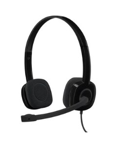 Гарнитура Headset H151 Stereo black 1 x 3 5мм кабель 1 8м 981 000590 Logitech