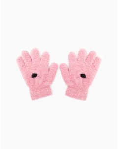 Розовый двойные перчатки для девочки Gloria jeans