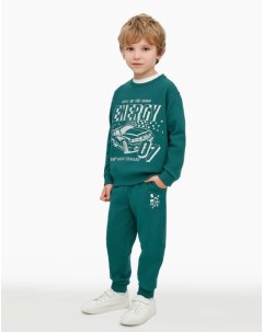 Тёмно зелёные спортивные брюки Jogger для мальчика Gloria jeans