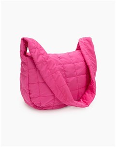 Ярко розовая стёганная сумка Gloria jeans