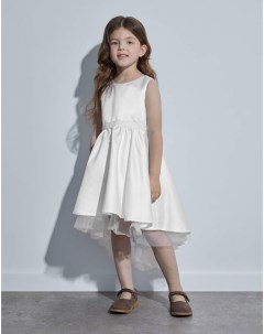 Белое расклёшенное платье для девочки Gloria jeans