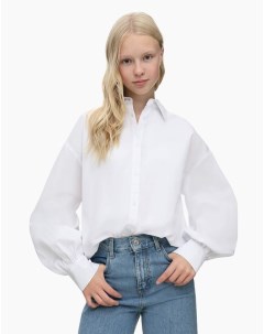 Белая рубашка oversize для девочки Gloria jeans