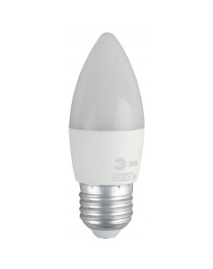 Лампа светодиодная Б0030020 ECO LED B35 8W 827 E27 диод свеча 8Вт тепл E27 Era