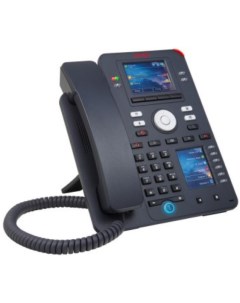 Проводной IP телефон J159 700512394 PoE Gigabit Ethernet два цветных экрана встроенная консоль чёрны Avaya
