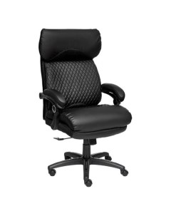 Кресло компьютерное Tetchair CHIEF кож зам ткань черный CHIEF кож зам ткань черный