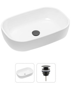 Комплект 2 в 1 Bathroom Sink 21520791 накладная фарфоровая раковина 54 см донный клапан Lavinia boho