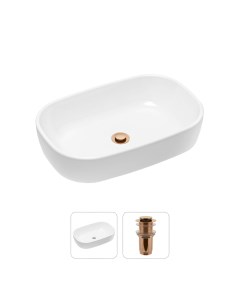 Комплект 2 в 1 Bathroom Sink 21520794 накладная фарфоровая раковина 54 см донный клапан Lavinia boho
