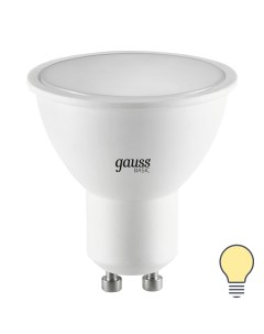 Лампа светодиодная MR16 GU10 170 240 В 8 5 Вт спот матовая 700 лм теплый белый свет Gauss