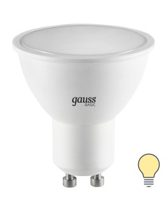 Лампа светодиодная MR16 GU10 170 240 В 6 5 Вт спот матовая 500 лм теплый белый свет Gauss