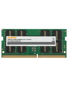 Модуль памяти DDR4 SO DIMM 3200Mhz PC4 25600 CL22 16Gb DGMAS43200016D Digma
