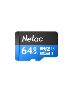 Карта памяти MicroSD card P500 Standard 64GB retail version card only NT02P500STN 064G S Netac