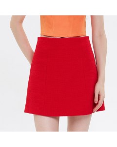 Красная твидовая юбка мини Anna pekun